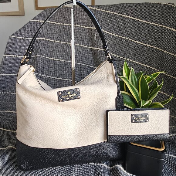 kate spade new york Bay Street Lexie Bag & Stacy Wallet, Black/Cream ColorBlock - Picture 16 of 16